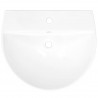 Lavabo de pared de cerámica blanco 560x480x420 mm 5