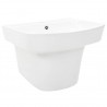 Lavabo de pared de cerámica blanco 500x450x410 mm 2