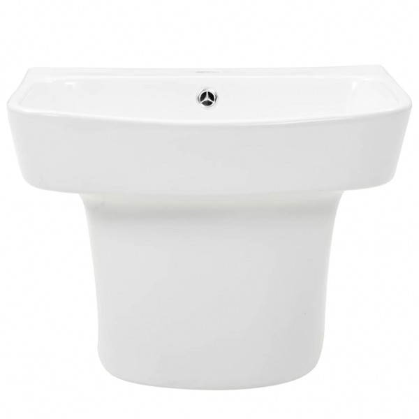 Lavabo de pared de cerámica blanco 500x450x410 mm M 3