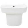 Lavabo de pared de cerámica blanco 500x450x410 mm 3