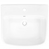Lavabo de pared de cerámica blanco 500x450x410 mm 5