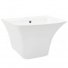 Lavabo de pared de cerámica blanco 530x440x370 mm 2