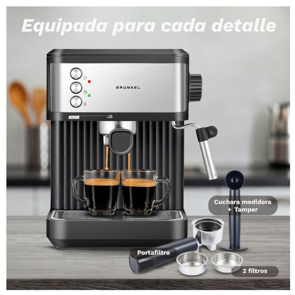 Cafeteira Expresso GRUNKEL Cafpresso-20Aroma prata M 5