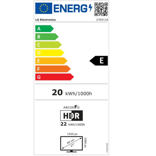 Monitor Gaming LG UltraGear 27" IPS 27G411A-B negro M 6