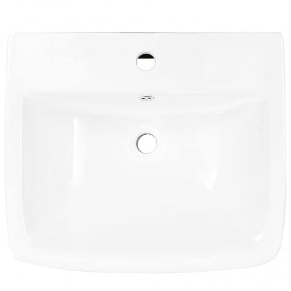 Lavabo de pared de cerámica blanco 530x440x370 mm M 5