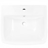 Lavabo de pared de cerámica blanco 530x440x370 mm 5