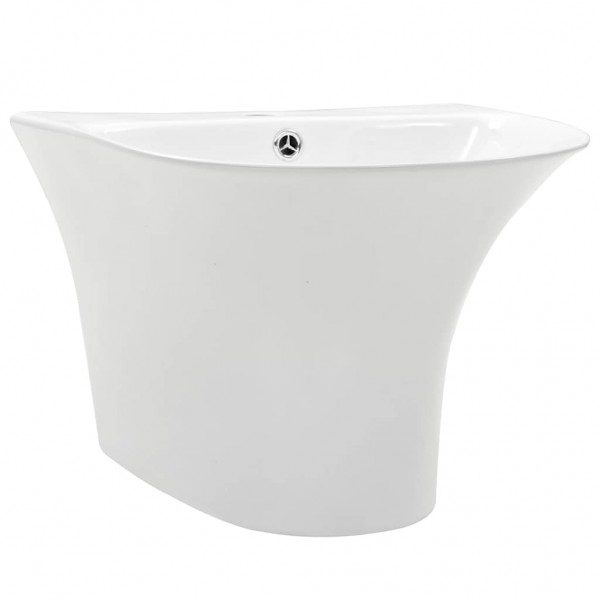 Lavabo de pared de cerámica blanco 470x450x370 mm M 2