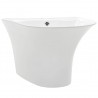 Lavabo de pared de cerámica blanco 470x450x370 mm 2