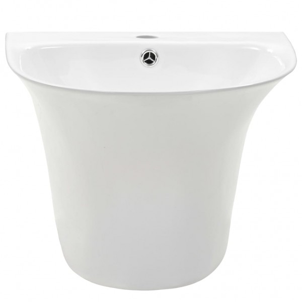 Lavabo de pared de cerámica blanco 470x450x370 mm M 3