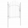 Portão de jardim 1x1.75 m aço branco 2