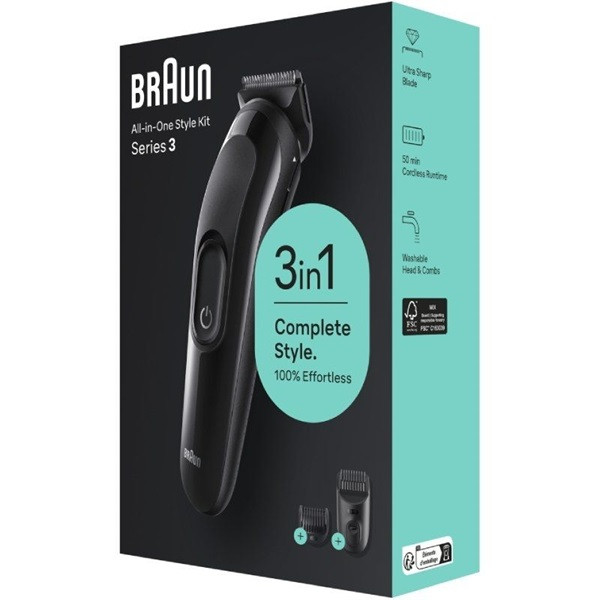 Afeitadora BRAUN All in One 3 en 1 Style Kit Series 3 negro M 5