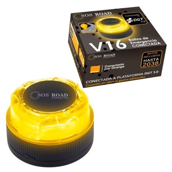 Baliza de emergência SOS ROAD Connected EL2024 V16 preto M 3