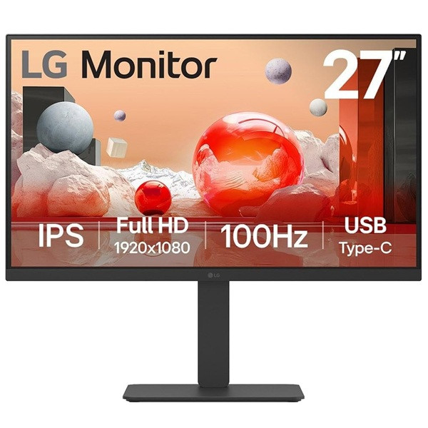 Monitor LG 27" IPS 27BA650-B negro D