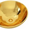 Lavabo 32.5x14 cm cerámica dorado 3