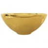 Lavabo 32.5x14 cm cerámica dorado 4