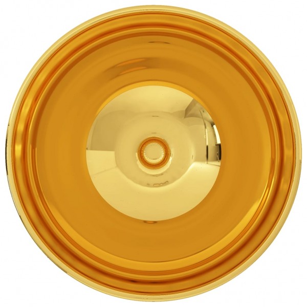 Lavabo 32.5x14 cm cerámica dorado M 5