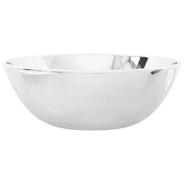 Lavabo de cerámica plateado 28x10 cm M 5