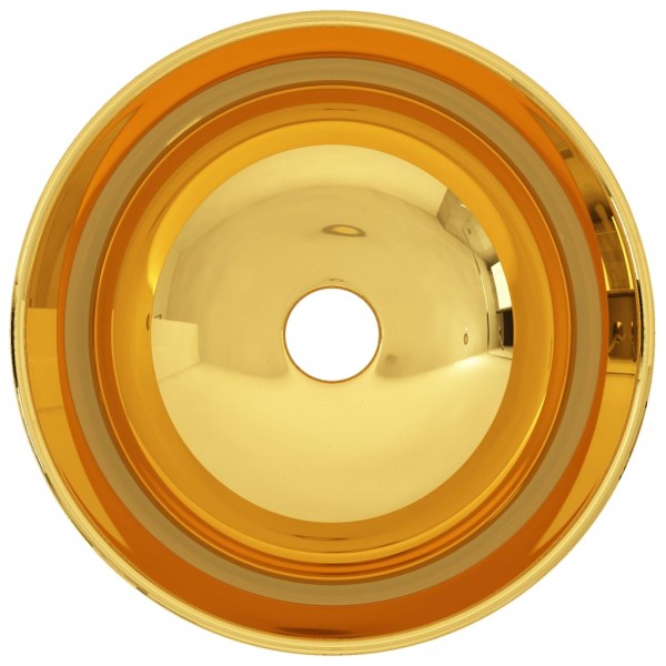 Lavabo 28x10 cm cerámica dorado M 3