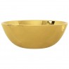 Lavabo 28x10 cm cerámica dorado 5