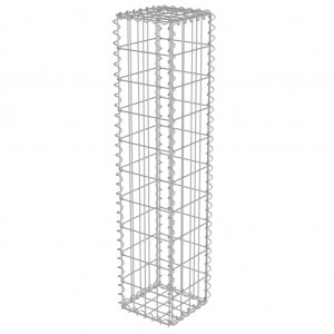 Muro de gaviones con cubiertas acero galvanizado 20x20x100 cm H