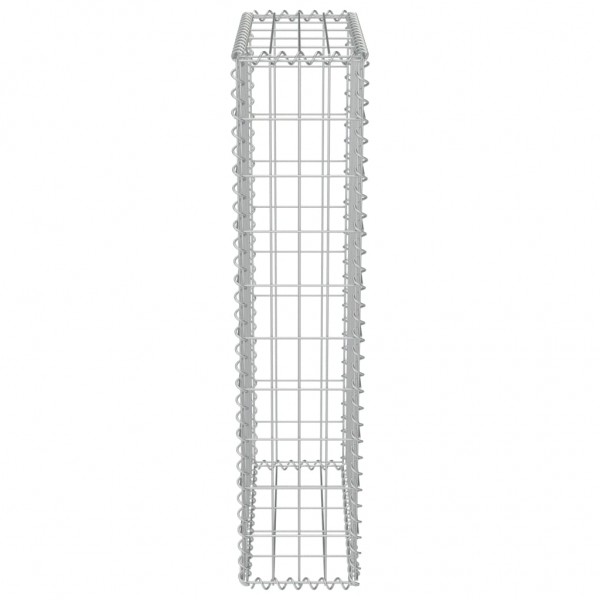 Muro gabião com tampas aço galvanizado 50x20x100 cm M 5