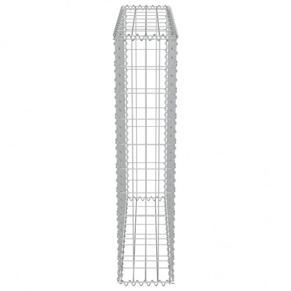 Muro de gaviones con cubiertas acero galvanizado 80x20x100 cm M 5