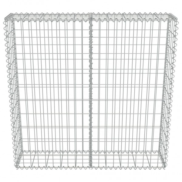 Muro de gaviones con cubiertas acero galvanizado 100x20x100 cm M 4