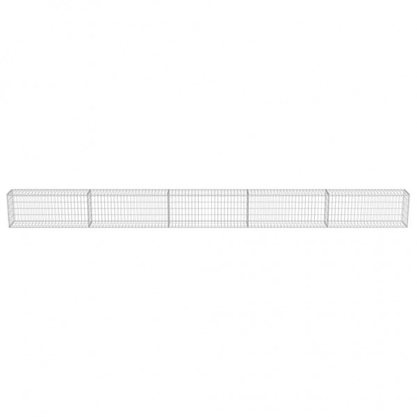 Muro de gaviones cubiertas acero galvanizado 600x30x50 cm M 4