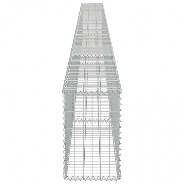 Muro de gaviones cubiertas acero galvanizado 600x30x50 cm M 5