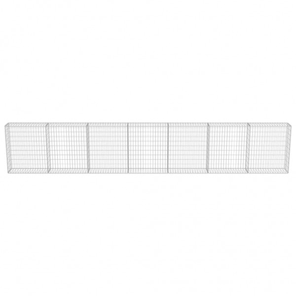 Muro de gaviones con cubiertas acero galvanizado 600x30x100 cm M 4