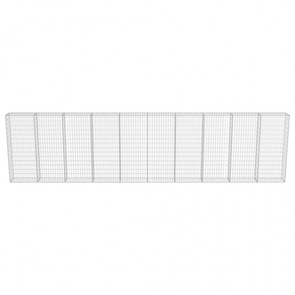 Muro de gaviones con cubiertas acero galvanizado 600x30x150 cm M 4