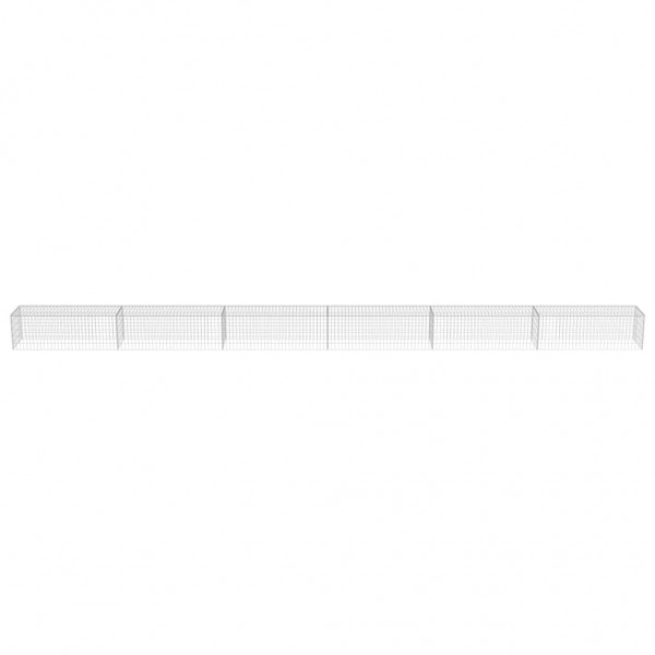 Muro de gaviones con cubiertas acero galvanizado 900x50x50 cm M 4