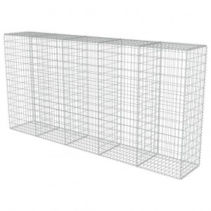 Muro de gaviones con cubiertas acero galvanizado 300x50x150 cm H