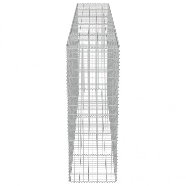 Muro gabião com tampas aço galvanizado 300x50x150 cm M 5