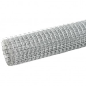 Malla de alambre de acero galvanizado plateada 10x0.5 m H