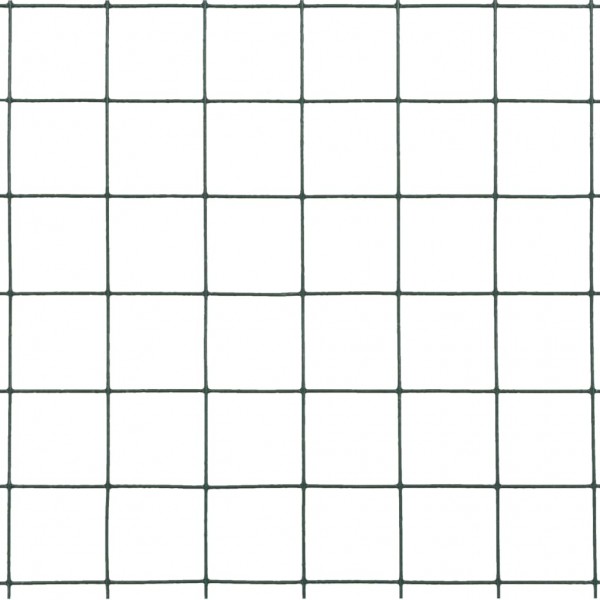 Cerca arame galinheiro 25x1.5 m aço c/ revestimento PVC verde M 4