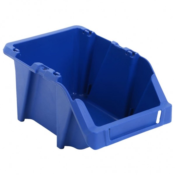 Contenedores almacenaje apilables 103x165x76 mm azul 250 uds M 5