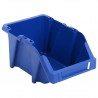 Contenedores almacenaje apilables 103x165x76 mm azul 250 uds 5