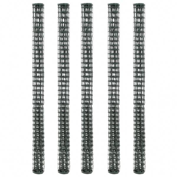 Malla para valla de jardín HDPE 5 unidades 1x1.2 m verde D