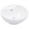 Lavabo con rebosadero 46.5x18 cm cerámica blanco 1
