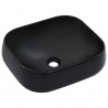Lavabo 44.5x39.5x14.5 cm cerámica negro 1