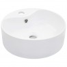 Lavabo con rebosadero 36x13 cm cerámica blanco 1