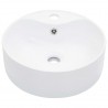 Lavabo con rebosadero 36x13 cm cerámica blanco 2