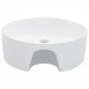 Lavabo con rebosadero 36x13 cm cerámica blanco 3