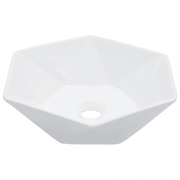Lavabo 41x36.5x12 cm cerámica blanco D