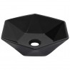 Lavabo 41x36.5x12 cm cerámica negro 1