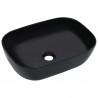 Lavabo 45.5x32x13 cm cerámica negro 1