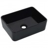Lavabo 40x30x13 cm cerámica negro 1
