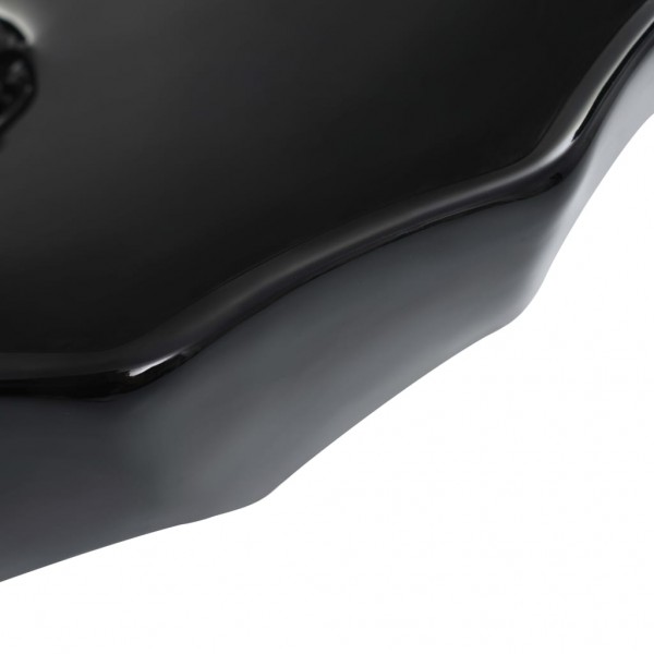 Lavabo 46x17 cm cerámica negro M 5