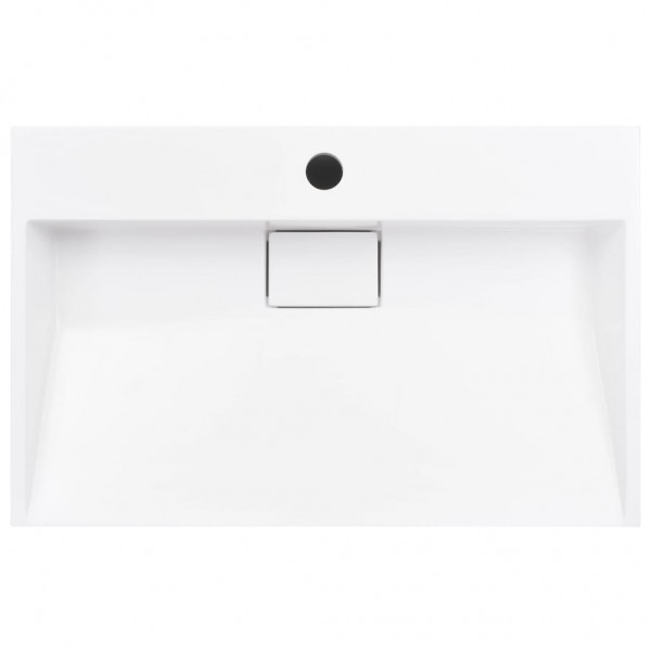 Lavatório 60x38x11 cm mineral/mármore fundido branco M 4